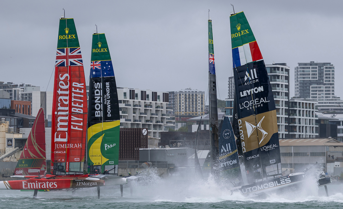 Auckland SailGP Crash between The Black Foils and France